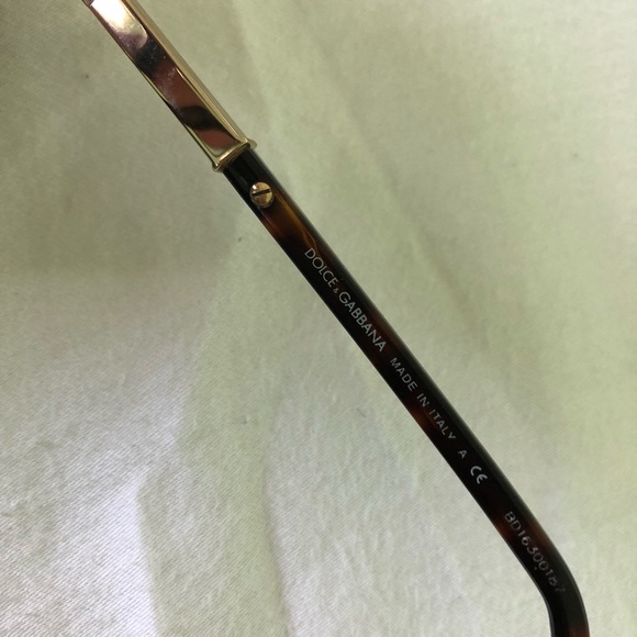 D&G Tortoise Shell Eyeglass Frames - Picture 7 of 8